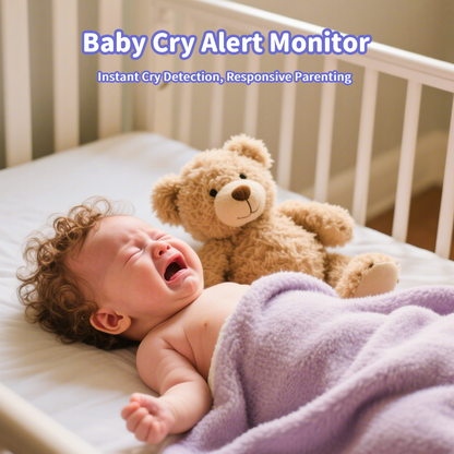 Paarse Young Nest babyfoon met camera